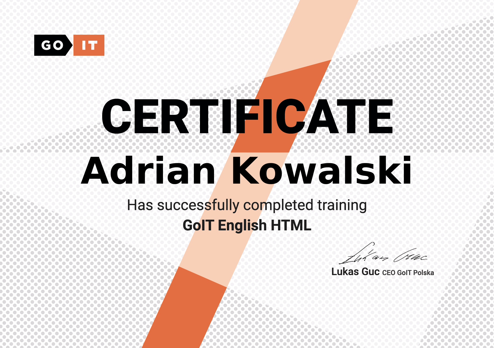 certificate